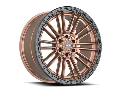 Vortek Off-Road VRT-604 Matte Bronze with Black Bead Ring 6-Lug Wheel; 18x9; -12mm Offset (21-25 F-150)