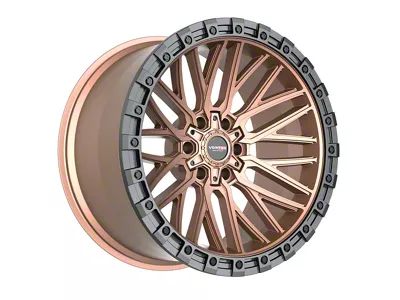Vortek Off-Road VRT-608 Matte Bronze with Black Bead Ring 6-Lug Wheel; 18x9; 12mm Offset (15-20 F-150)