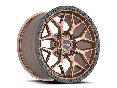 Vortek Off-Road VRT-603 Matte Bronze with Black Bead Ring 8-Lug Wheel; 20x9.5; 18mm Offset (23-25 F-250 Super Duty)