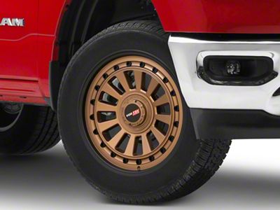Vortek Off-Road VRD-702 Matte Bronze with Black Bolts and Lip 6-Lug Wheel; 20x9.5; 12mm Offset (19-25 RAM 1500)