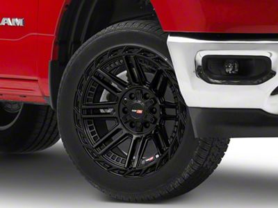 Vortek Off-Road VRP-501 Gloss Black 6-Lug Wheel; 22x10; -18mm Offset (19-25 RAM 1500)
