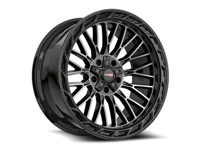 Vortek Off-Road VRP-502 Black Diamond Cut with Dark Tint 5-Lug Wheel; 20x9; 18mm Offset (09-18 RAM 1500)