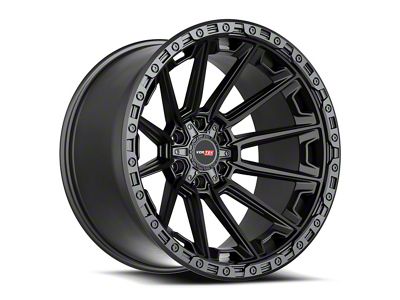 Vortek Off-Road VRT-601 Matte Black 6-Lug Wheel; 24x10; 0mm Offset (19-25 RAM 1500)