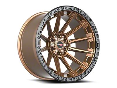 Vortek Off-Road VRT-601 Matte Bronze with Black Bead Ring 6-Lug Wheel; 20x9; 0mm Offset (19-25 RAM 1500)