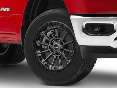 Vortek Off-Road VRT-601 Matte Titanium with Black Bead Ring 6-Lug Wheel; 20x9; 0mm Offset (19-25 RAM 1500)