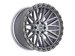 Vortek Off-Road VRT-608 Matte Titanium with Black Bead Ring 6-Lug Wheel; 17x9; 12mm Offset (19-23 Ranger)