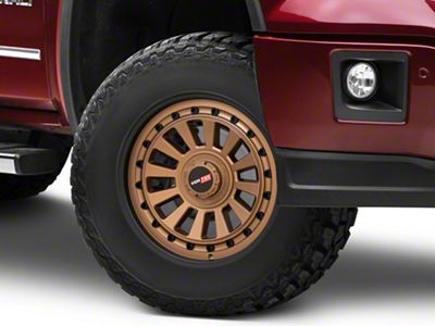 Vortek Off-Road VRD-702 Matte Bronze with Black Bolts and Lip 6-Lug Wheel; 17x9; -12mm Offset (14-18 Sierra 1500)