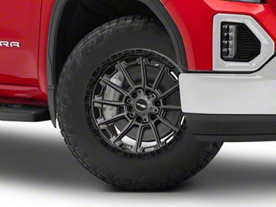 Vortek Off-Road VRT-601 Matte Titanium with Black Bead Ring 6-Lug Wheel; 20x9; 18mm Offset (19-25 Sierra 1500)