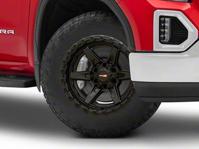 Vortek Off-Road VRT-602 Satin Black 6-Lug Wheel; 20x9; 20mm Offset (19-25 Sierra 1500)