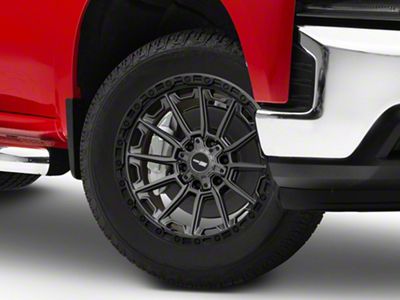 Vortek Off-Road VRT-601 Matte Titanium with Black Bead Ring 6-Lug Wheel; 20x10; -24mm Offset (19-25 Silverado 1500)