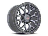 Vortek Off-Road VRT-603 Matte Titanium with Black Bead Ring 6-Lug Wheel; 18x9; -12mm Offset (15-20 Yukon)