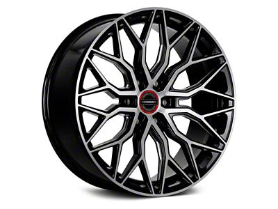 Vossen HF6-3 Brushed Gloss Black 6-Lug Wheel; 20x9.5; 15mm Offset (07-13 Silverado 1500)