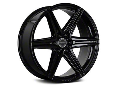 Vossen HF6-2 Gloss Black 6-Lug Wheel; 20x9.5; 15mm Offset (14-18 Silverado 1500)