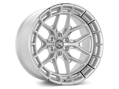 Vossen HFX1 Deep Silver Polished 6-Lug Wheel; 20x9.5; 15mm Offset (23-25 Canyon)