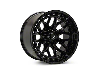 Vossen HFX1 Super Deep Gloss Black 8-Lug Wheel; 24x12; -44mm Offset (23-25 F-250 Super Duty)