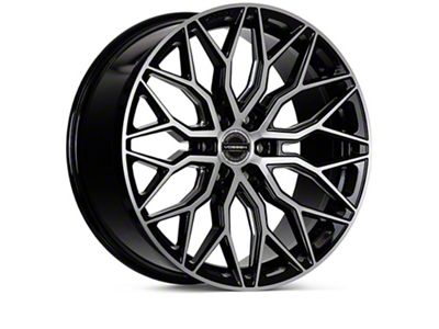 Vossen HF6-3 Deep Brushed Gloss Black 6-Lug Wheel; 22x9.5; 20mm Offset (14-18 Sierra 1500)