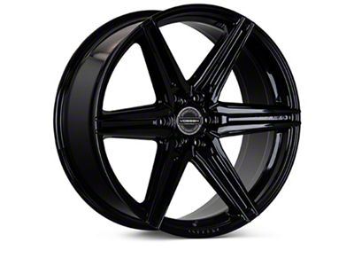 Vossen HF6-2 Deep Gloss Black 6-Lug Wheel; 22x9.5; 20mm Offset (21-26 Tahoe)