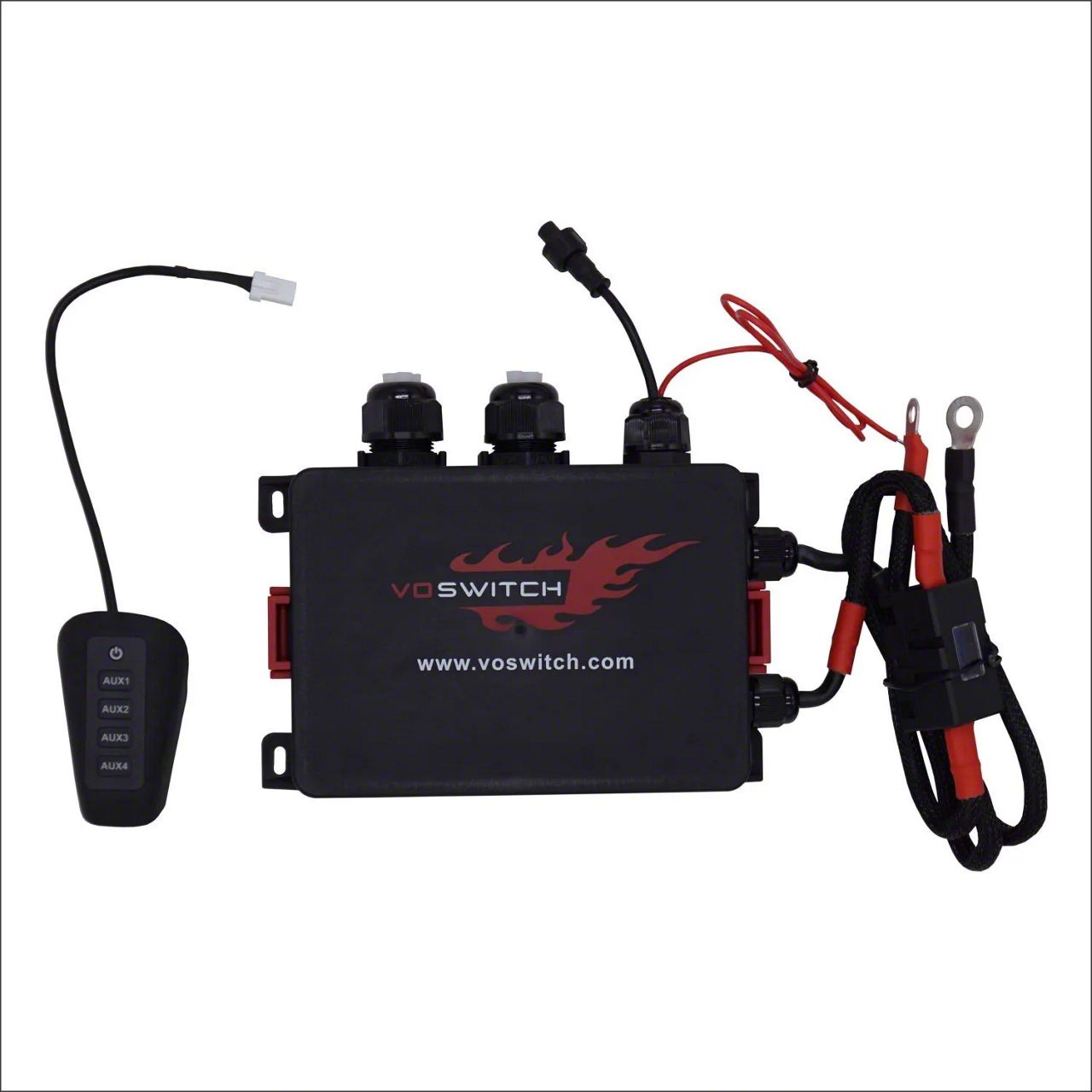 Voswitch RAM 2500 R400 Grab Handle AUX Switch Panel; Black R400-BK