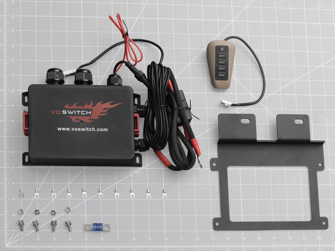 Voswitch RAM 3500 R400 Grab Handle AUX Switch Panel; Tan R400-T