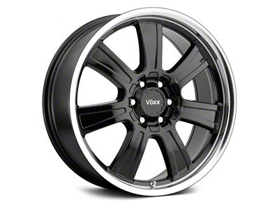 Voxx Turin Gloss Black with Mirror Machined Lip 6-Lug Wheel; 18x8.5; 39mm Offset (07-13 Silverado 1500)