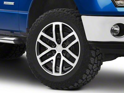 GEN2 Raptor Style Gloss Black Machined 6-Lug Wheel; 20x9; 25mm Offset (09-14 F-150)
