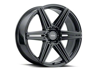 Voxx Sotto Gloss Black 6-Lug Wheel; 20x8.5; 18mm Offset (14-18 Sierra 1500)