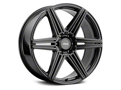 Voxx Sotto Gloss Black 6-Lug Wheel; 18x8.5; 18mm Offset (99-06 Sierra 1500)