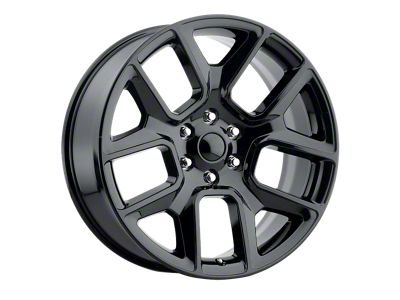 Voxx Replica RAM Style Gloss Black 5-Lug Wheel; 22x9; 18mm Offset (02-08 RAM 1500, Excluding Mega Cab)