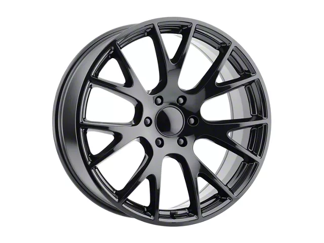 Voxx Replica Hellcat Style Gloss Black 5-Lug Wheel; 22x9; 18mm Offset (02-08 RAM 1500, Excluding Mega Cab)