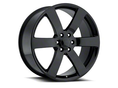 Voxx Replica Trailblazer Style Gloss Black 6-Lug Wheel; 20x9; 22mm Offset (07-13 Sierra 1500)