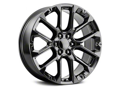 Voxx Replica SRV Style Gloss Black 6-Lug Wheel; 22x9; 28mm Offset (07-13 Silverado 1500)