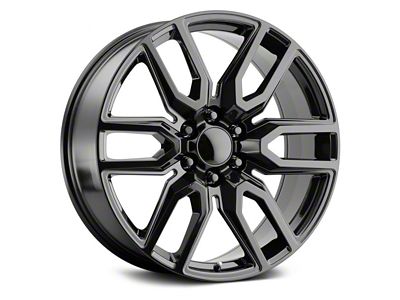 DNNZH Style Gloss Black 6-Lug Wheel; 22x9; 31mm Offset (07-14 Tahoe)