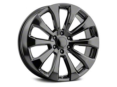 Voxx Replica High Country Style Gloss Black 6-Lug Wheel; 22x9; 28mm Offset (07-14 Tahoe)