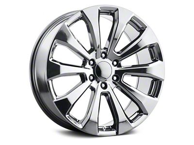 High Country Style Polished 6-Lug Wheel; 22x9; 28mm Offset (99-06 Silverado 1500)