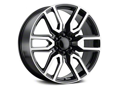 Voxx Replica DNNZH Style Gloss Black Machined 6-Lug Wheel; 22x9; 31mm Offset (23-24 Canyon)