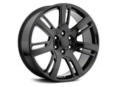Voxx Replica Escalade Platinum Style Gloss Black 6-Lug Wheel; 22x9; 31mm Offset (23-24 Canyon)