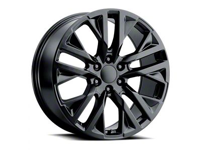 SES Style Gloss Black 6-Lug Wheel; 22x9; 28mm Offset (23-25 Canyon)