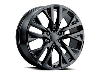 Voxx Replica SES Style Gloss Black 6-Lug Wheel; 22x9; 28mm Offset (23-24 Canyon)