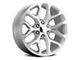 Voxx Replica Snowflake Style Silver Machined 6-Lug Wheel; 22x9; 24mm Offset (23-24 Canyon)