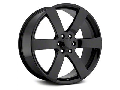 Voxx Replica TBLSS Style Gloss Black 6-Lug Wheel; 22x9; 22mm Offset (23-24 Canyon)