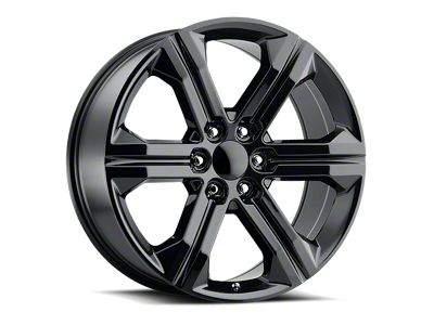 Denali 3 Style Gloss Black Wheel; 22x9; 24mm Offset (23-25 Canyon)
