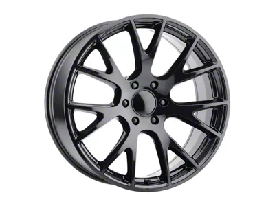 Voxx Replica Hellcat Style Gloss Black 5-Lug Wheel; 22x9; 18mm Offset (09-18 RAM 1500)