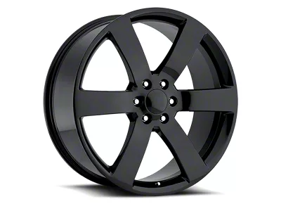 Voxx Replica Trailblazer Style Gloss Black 6-Lug Wheel; 20x9; 22mm Offset (19-24 Sierra 1500)