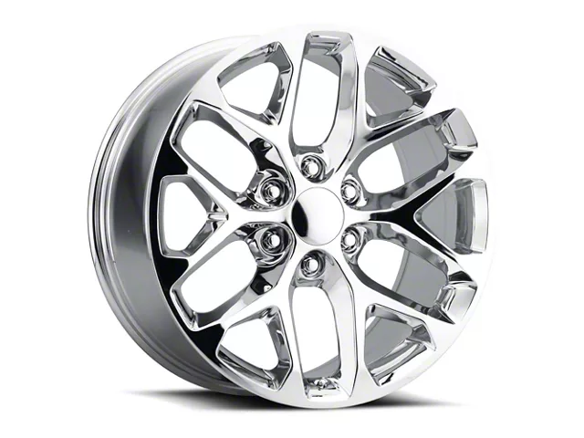 Silverado 1500 Snowflake Style Chrome 6-Lug Wheel; 20x9; 27mm Offset ...