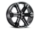 Voxx Replica Denali 3 Style Gloss Black Wheel; 22x9; 24mm Offset (21-24 Yukon)