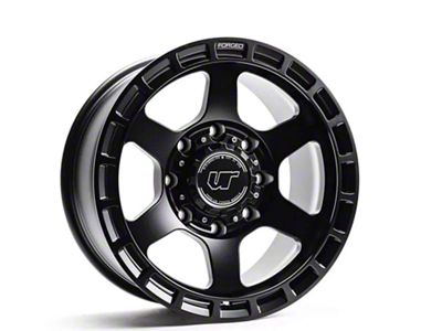 VR Forged D14 Matte Black 8-Lug 4-Wheel Kit; 18x9; 6mm Offset (11-14 Sierra 2500 HD)