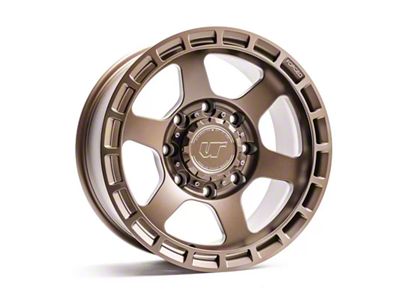 VR Forged D14 Satin Bronze 8-Lug 4-Wheel Kit; 18x9; 6mm Offset (20-25 Sierra 3500 HD SRW)