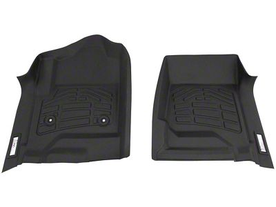 RedRock Sure-Fit Front Floor Liners; Black (15-19 Silverado 3500 HD)