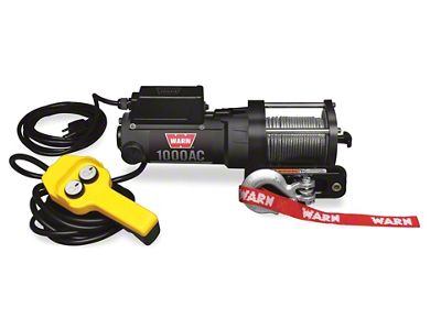WARN 1000AC 1,000 lb. Winch with Steel Cable (Universal; Some Adaptation May Be Required)