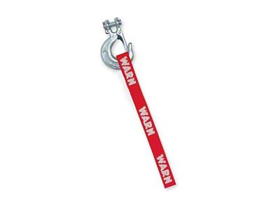WARN Winch Hook Strap; Red